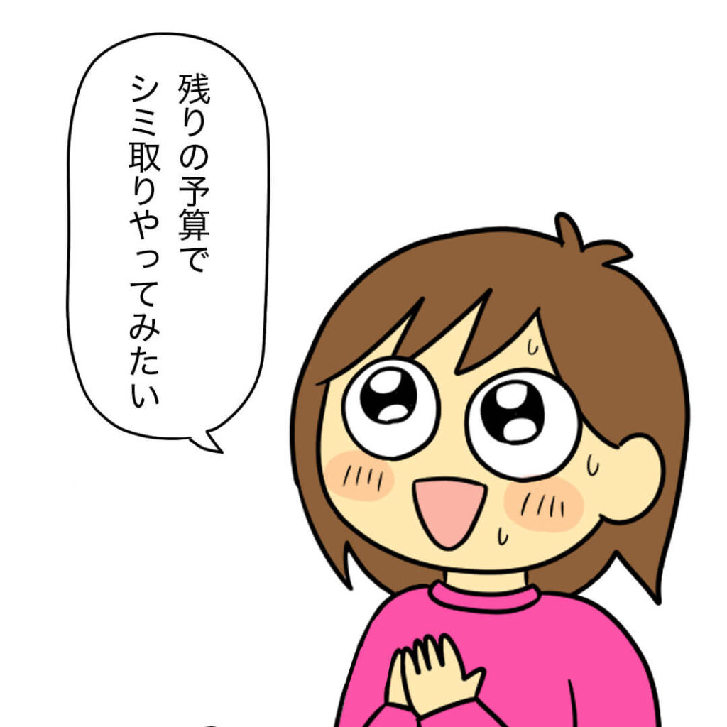 シミ取りをしたい40代主婦のマンガ